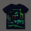 Camiseta Infantil Fluorescente Dino Animais