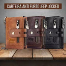 Carteira Masculina de Couro Antifurto - Jeep Locked