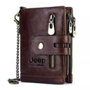 Carteira Masculina de Couro Antifurto - Jeep Locked
