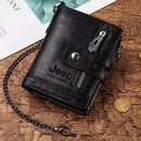 Carteira Masculina de Couro Antifurto - Jeep Locked