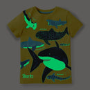 Camiseta Infantil Fluorescente Dino Animais